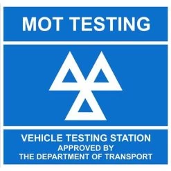 Castle Promotions Rigid Sign - Mot Testing - 625mm X 600mm