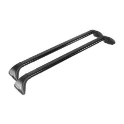 Nordrive Snap Black Steel Aero Roof Bars For Bmw 2 Series Active Tourer 2014 Onwards, With Solid Roof Rails
