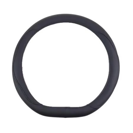 D Shape Steering Wheel Cover - Black Sport - 37 - 39cm