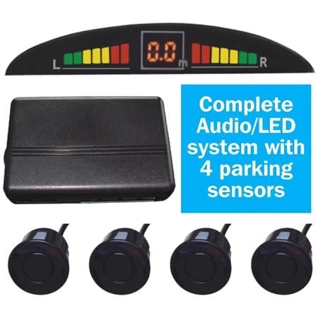Reverse Parking Kit With 4 Sensor & Led Display