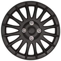 15 Inch Matt Black Lightning Wheel Trim - Set Of 4