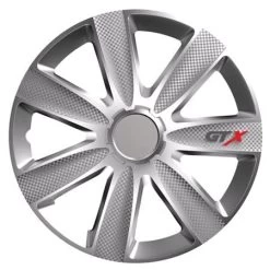 Gtx 16 Inch Wheel Trims Set - Carbon Silver