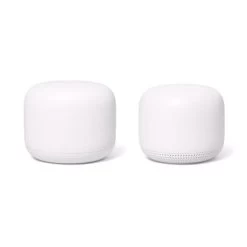 Google Nest Wifi Router + Point 2pk - White